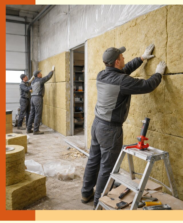 Утепление автосервиса и мастерских в Череповце качественно и надёжно