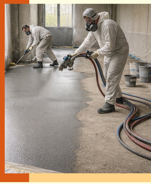 Гидроизоляция полимочевиной полов и конструкций в Череповце